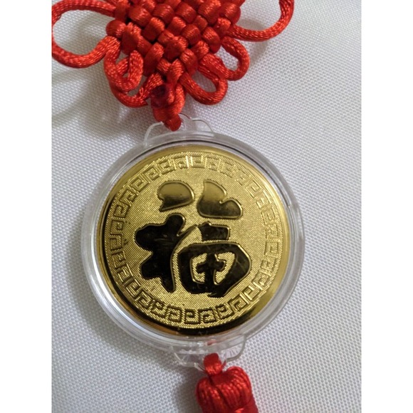 Chinese Dragon Red Knot Wall Car Hanging Feng Shui Lucky Wealth Prosperity St#2 - Picture 3 of 5